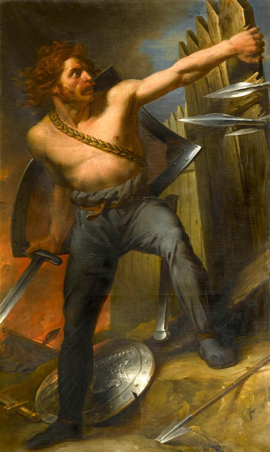 Le courage Gaulois, vintage artwork by François Gerard, 12x8" (A4) Poster