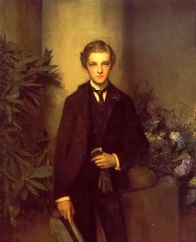 Portrait of Childs Frick, vintage artwork by Pascal Dagnan-Bouveret, 12x8" (A4) Poster