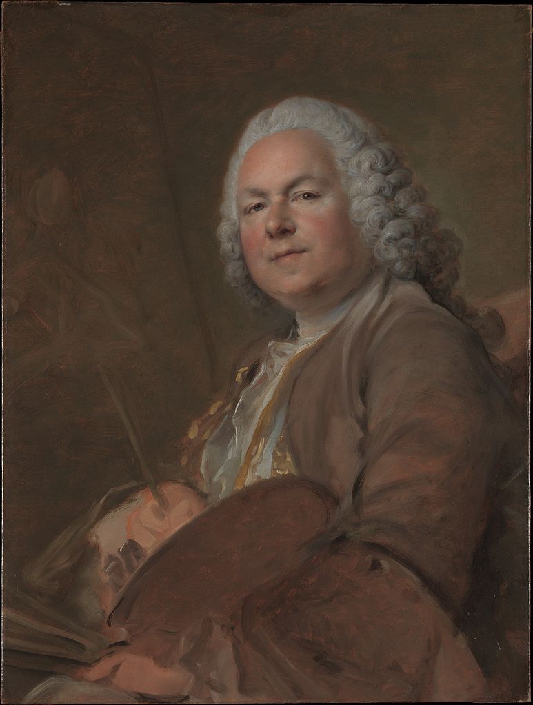 Jean Marc Nattier, vintage artwork by Louis Tocque, 12x8" (A4) Poster