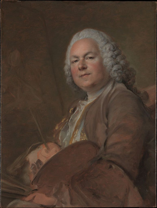 Jean Marc Nattier, vintage artwork by Louis Tocque, 12x8" (A4) Poster