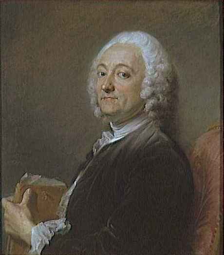 Portrait of Painter Hubert Drouais, vintage artwork by Jean-Baptiste Perronneau, 12x8" (A4) Poster