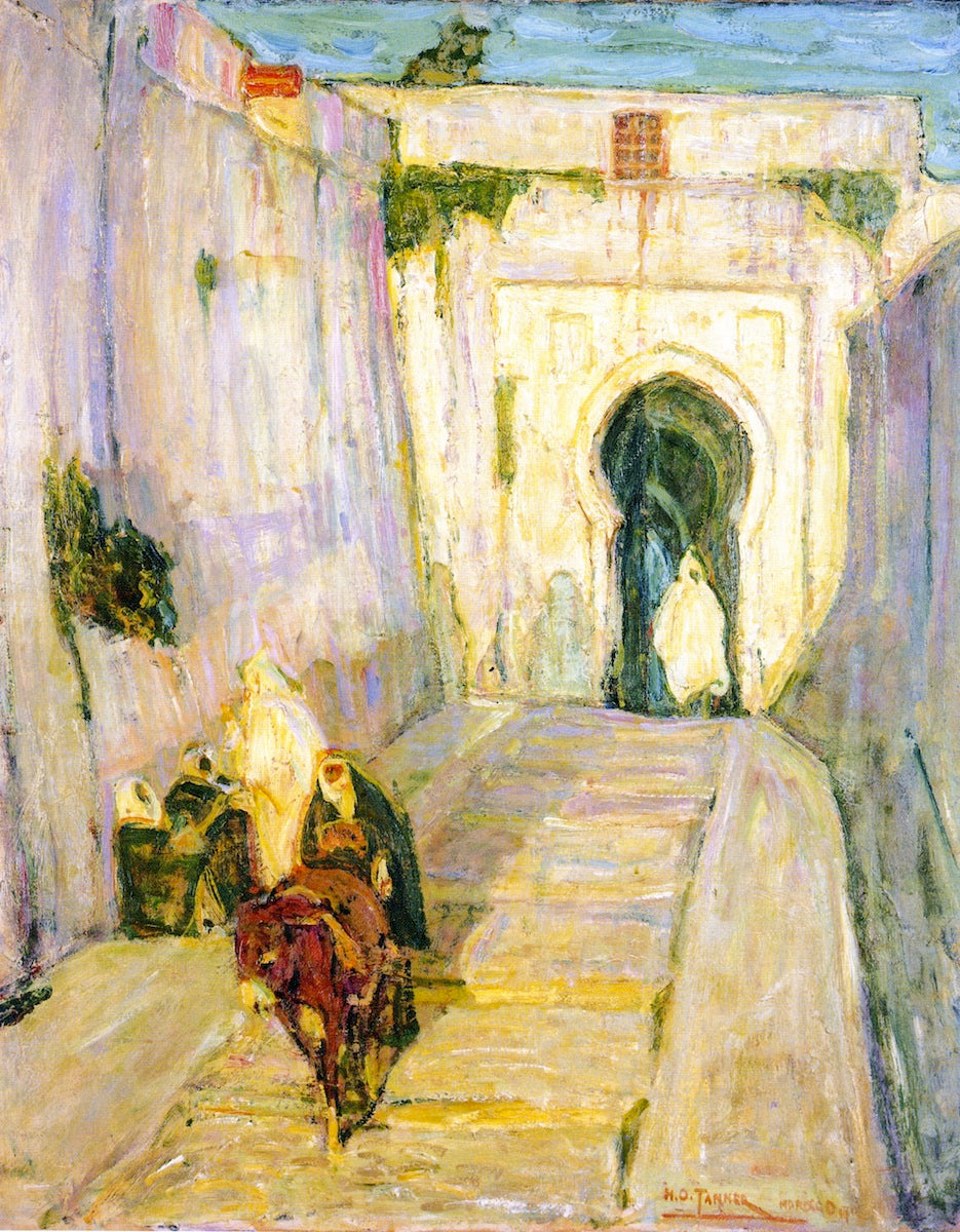Entrance to the Casbah, vintage artwork by Henry Ossawa Tanner, 12x8" (A4) Poster