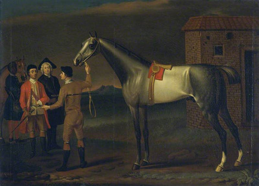 Lamprey (A Racehorse), vintage artwork by John Wootton, 12x8" (A4) Poster