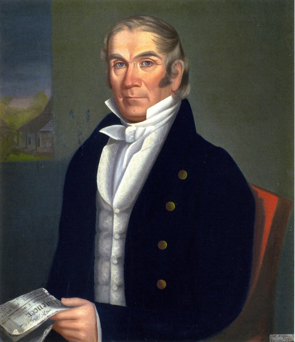 William Major of 'Fairview' Plantation, Culpeper County, Virginia, vintage artwork by Thomas Jefferson Wright, A3 (16x12") Poster Print