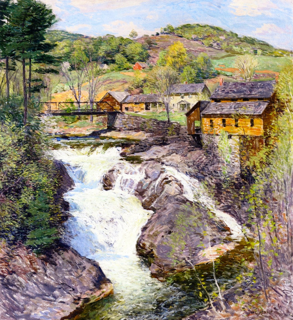 The Falls by Willard Leroy Metcalf,A3(16x12")Poster