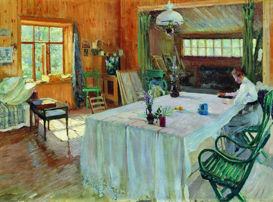 t Konstantin Korovin's Place by Sergei Arsenevich Vinogradov,A3(16x12")Poster