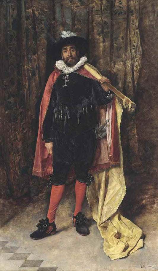Standard Bearer, vintage artwork by Tito Giovanni Lessi, 12x8" (A4) Poster