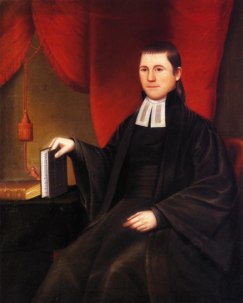 Reverend Ebenezer Porter, vintage artwork by Ralph Earl, 12x8" (A4) Poster