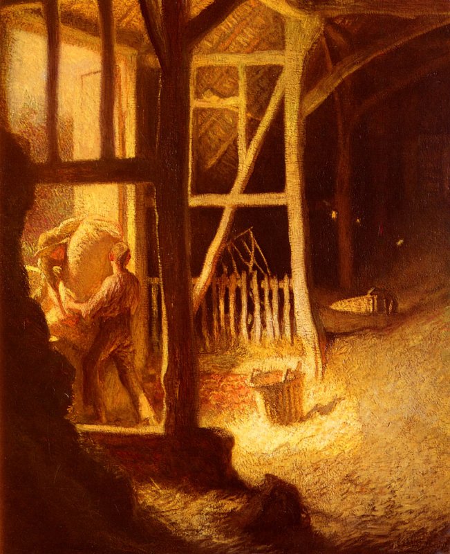 The Barn Door by Sir George Clausen, R.A., R.W.S., R.I.,A3(16x12")Poster