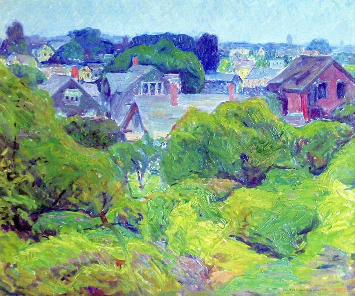 View of Gloucester by Charles Allen Winter,A3(16x12")Poster