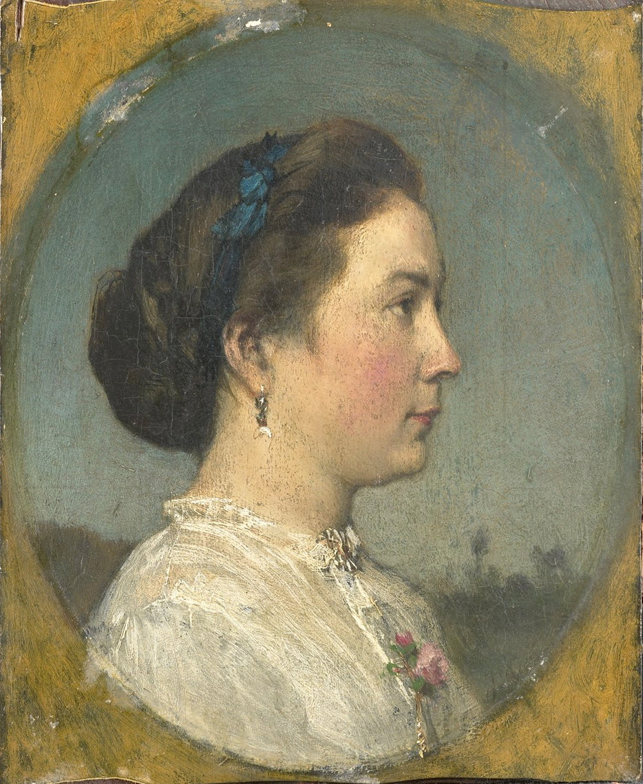 Catharina Hendrika Horn (1841-1905), vintage artwork by Jacob Maris, 12x8" (A4) Poster