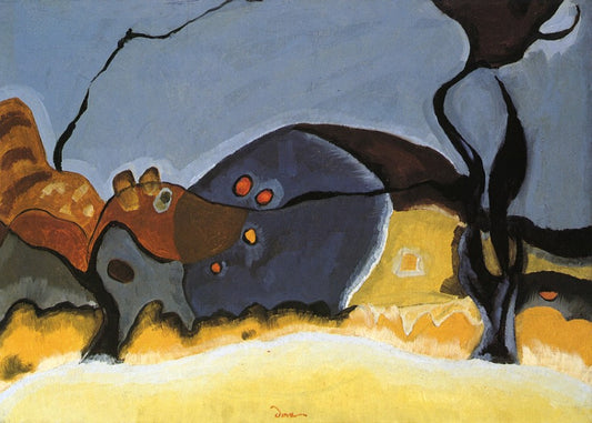Barn Next Door, vintage artwork by Arthur Dove, 12x8" (A4) Poster