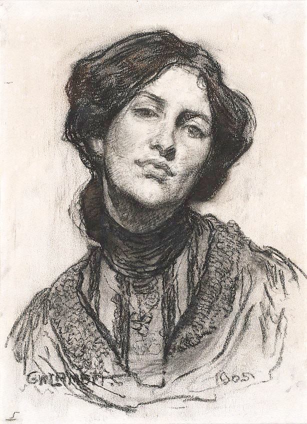 Portrait of Thea Proctor by George W. Lambert,16x12(A3) Poster