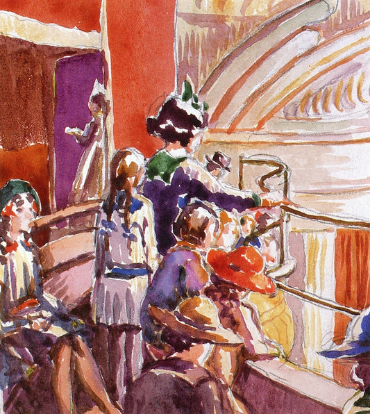 Study for Theater Scene by Mainie Jellett,16x12(A3) Poster