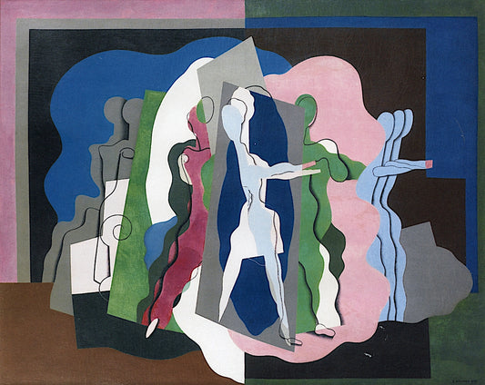 Le Bal Musette by Georges Valmier,16x12(A3) Poster