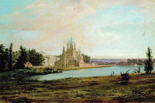 The Ostankino Estate, vintage artwork by Vasily Raev, A3 (16x12") Poster Print