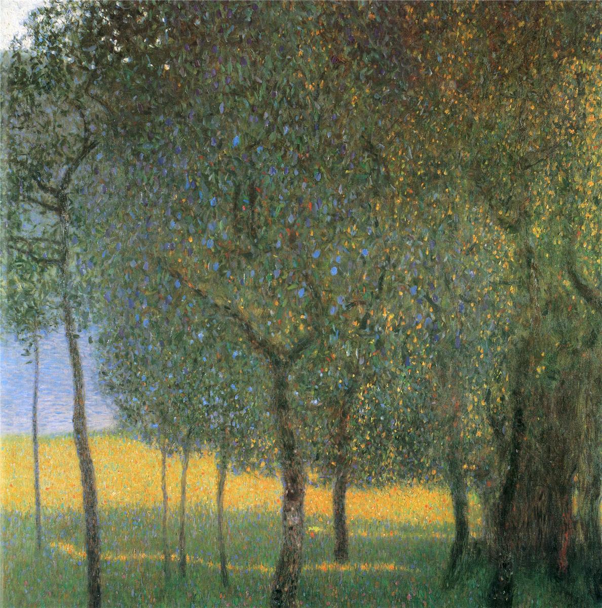 Fruit Trees by Gustav Klimt,A3(16x12")Poster