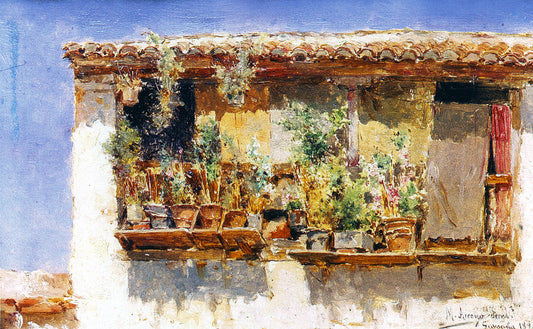 A Balcony in Granada by Rafael Fernandez Arroyo,A3(16x12")Poster