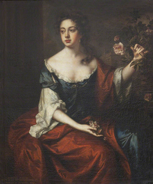 Dorothy Mason (1665–1699/1700), Lady Brownlow, vintage artwork by Willem Wissing, 12x8" (A4) Poster
