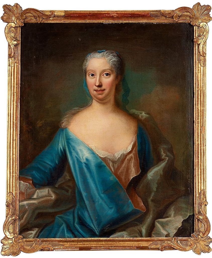 Meria Scheurle, wife of Johan Jacob von Döbeln, vintage artwork by Johan Henrik Scheffel, 12x8" (A4) Poster