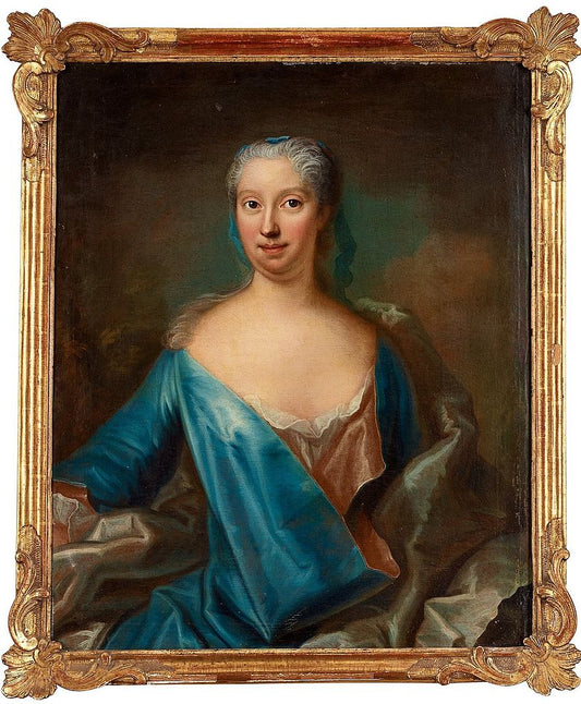 Meria Scheurle, wife of Johan Jacob von Döbeln, vintage artwork by Johan Henrik Scheffel, 12x8" (A4) Poster