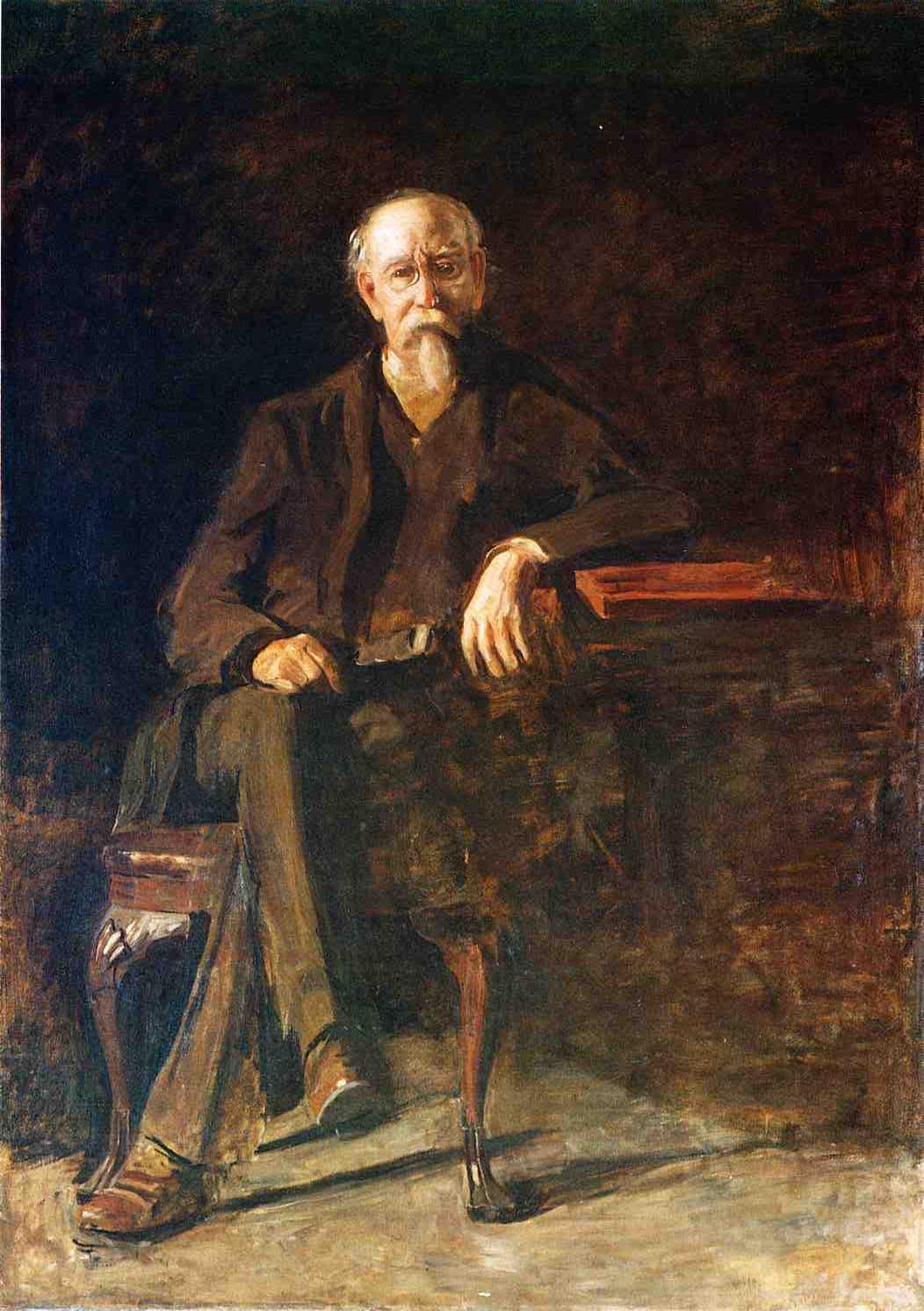 Portrait of Dr. William Thompson, vintage artwork by Thomas Eakins, 12x8" (A4) Poster