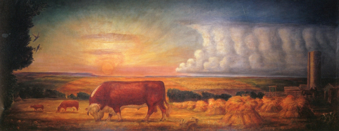 Kansas Pastoral - The Unmortgaged Farm by John Steuart Curry,16x12(A3) Poster