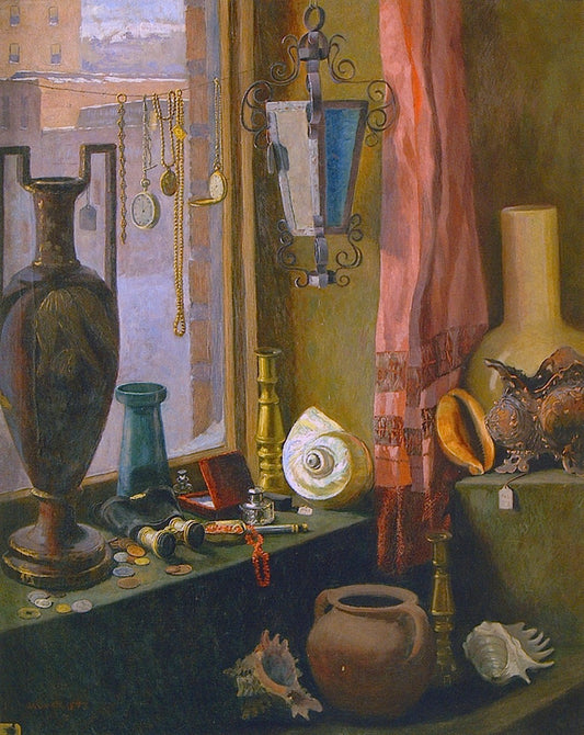 A Corner Window in a Pawn Shop by Rose Hartwell,A3(16x12")Poster