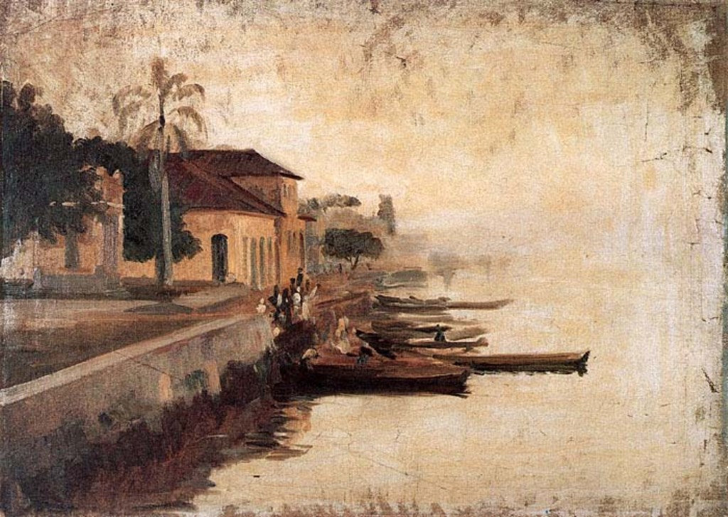 Port of Paranagua by Alfredo Andersen,A3(16x12")Poster