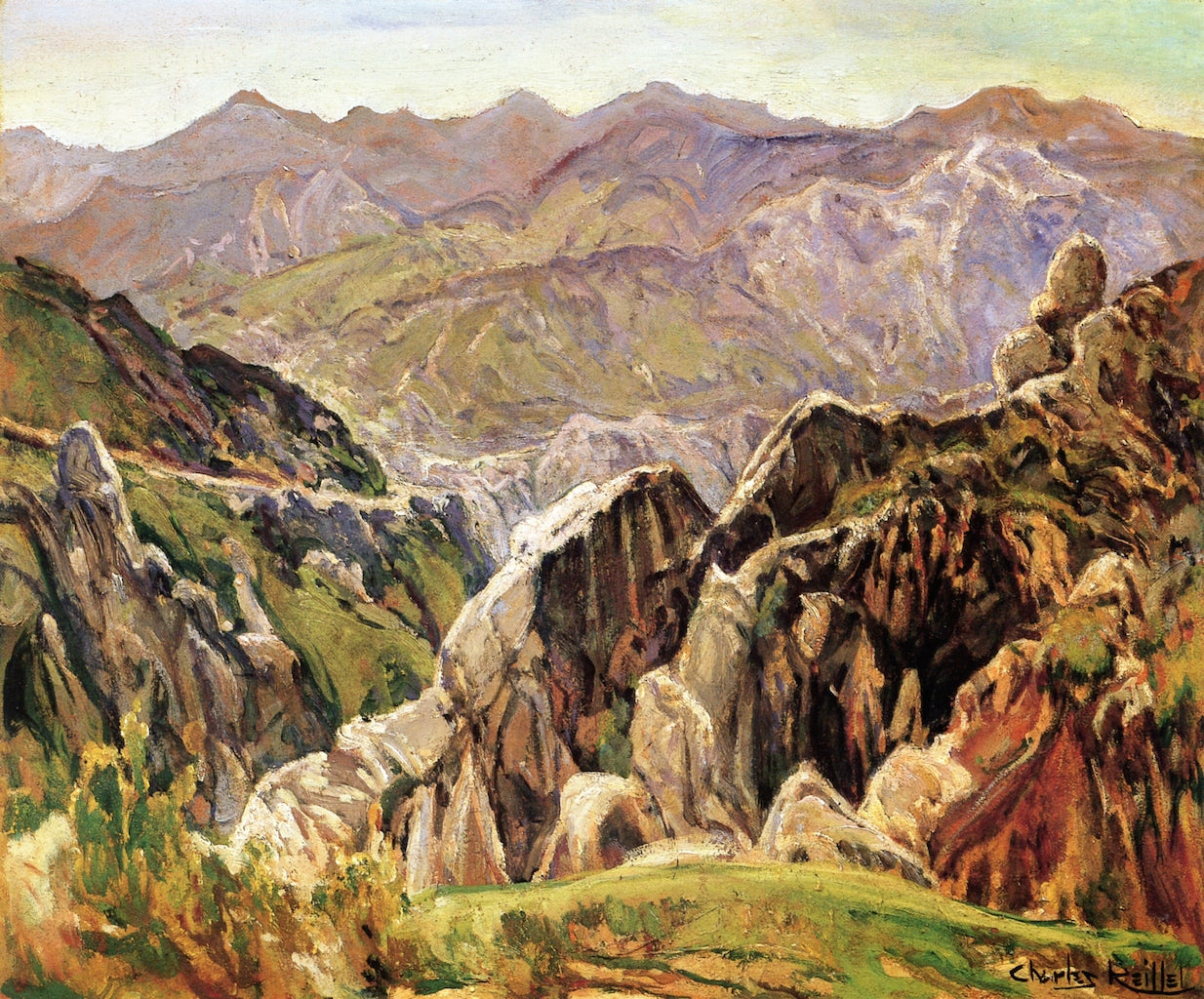 Banner Gorge by Charles Reiffel,A3(16x12")Poster