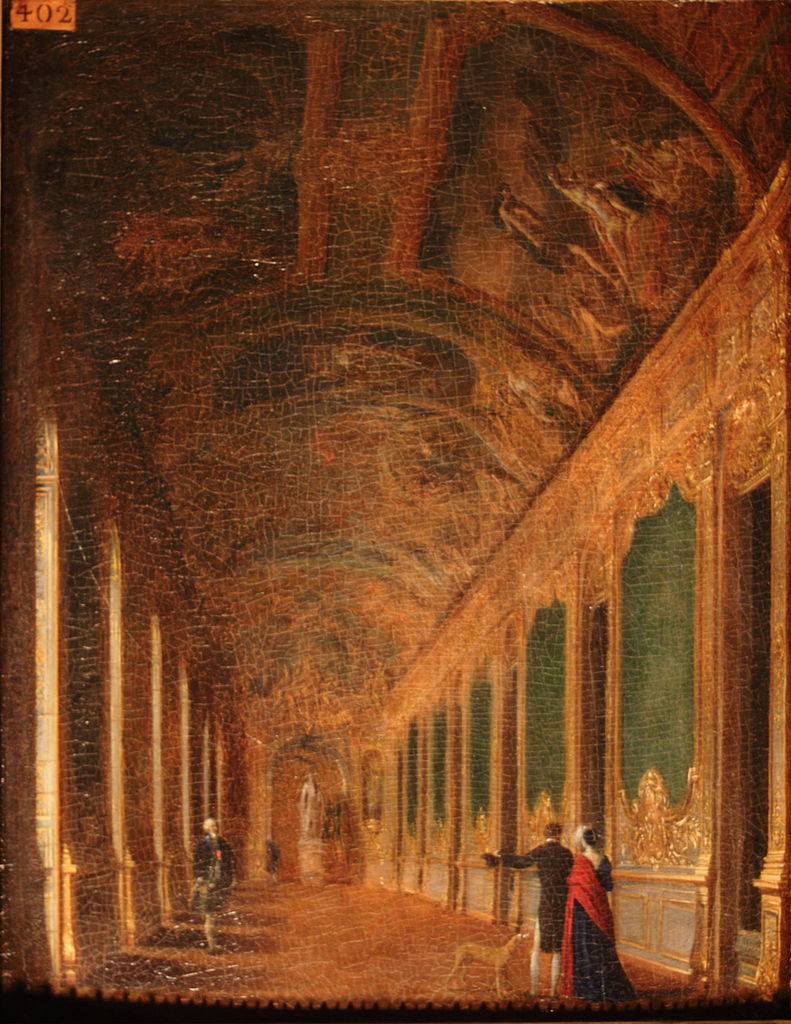 La Galerie doree sous l'Empire, vintage artwork by Jean-François Garneray, 12x8" (A4) Poster