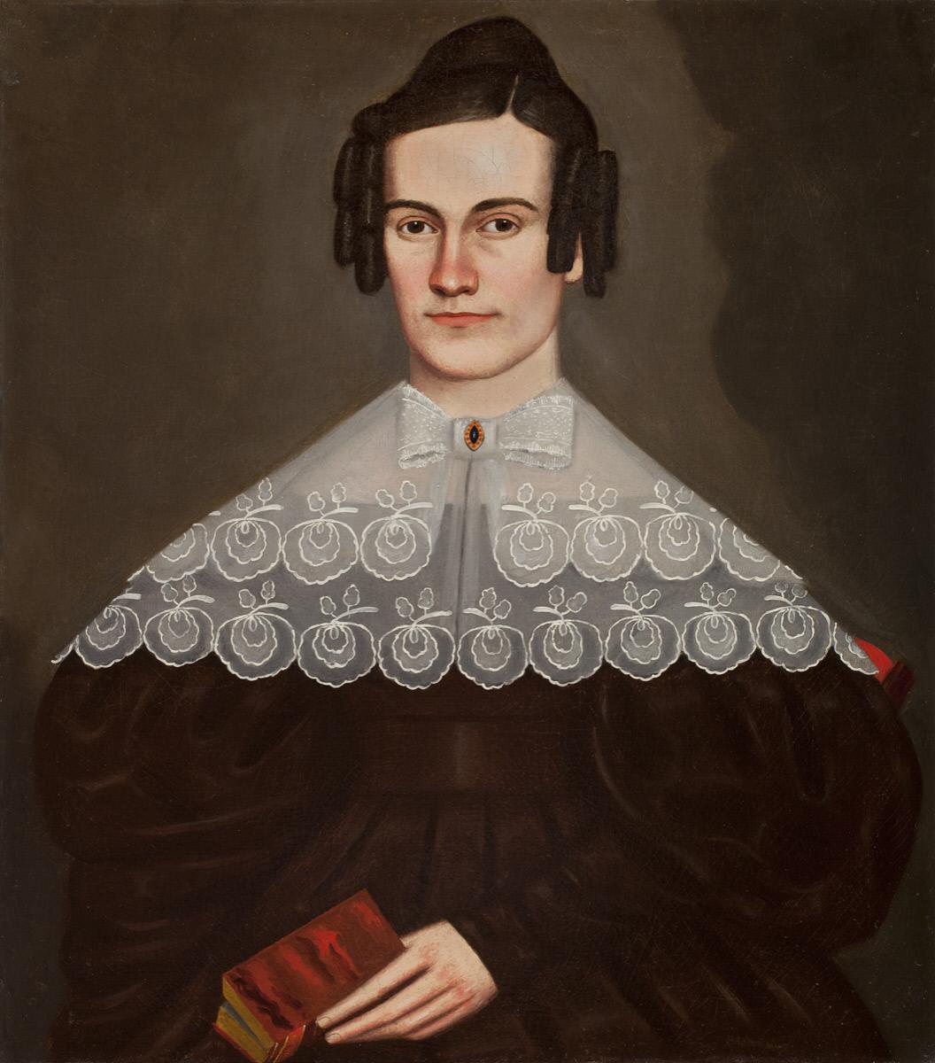 Loisa Cowles, vintage artwork by Erastus Salisbury Field, A3 (16x12") Poster Print