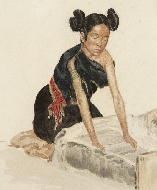 Hopi Indian Woman by Joseph Jacinto Mora,16x12(A3) Poster