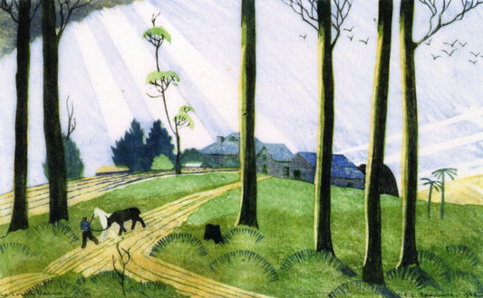 The Lonely Farm, vintage artwork by Ethel Spowers, 12x8" (A4) Poster