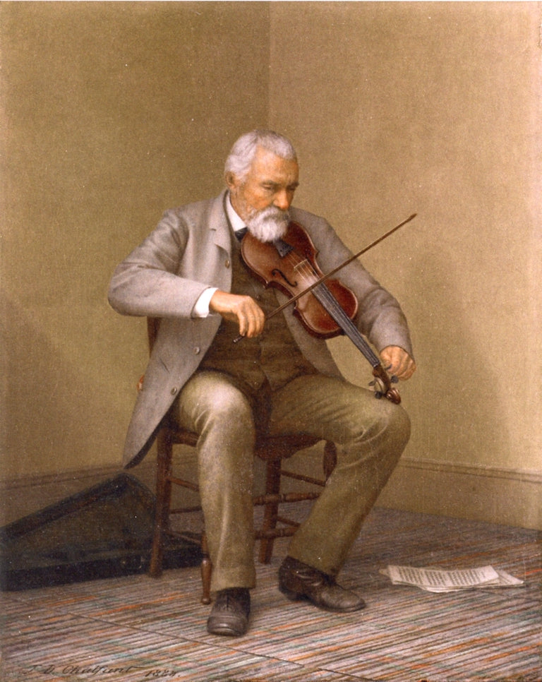 Out of Tune, vintage artwork by Jefferson David Chalfant, 12x8" (A4) Poster