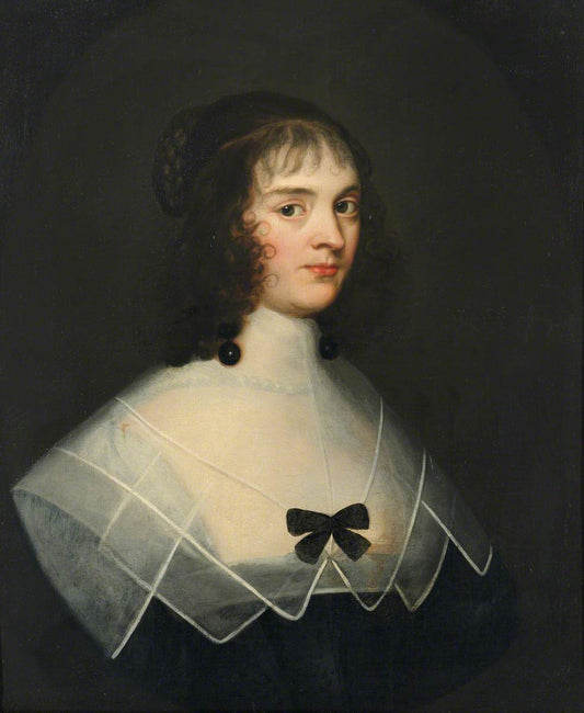 Dorothy (c.1603–1643), Lady Leventhorpe, vintage artwork by Adriaen Hanneman, 12x8" (A4) Poster