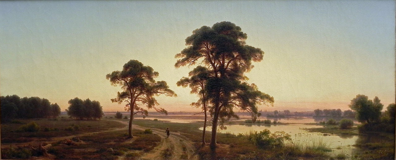 Silesian Lanscape, vintage artwork by Karl Friedrich Lessing, A3 (16x12") Poster Print