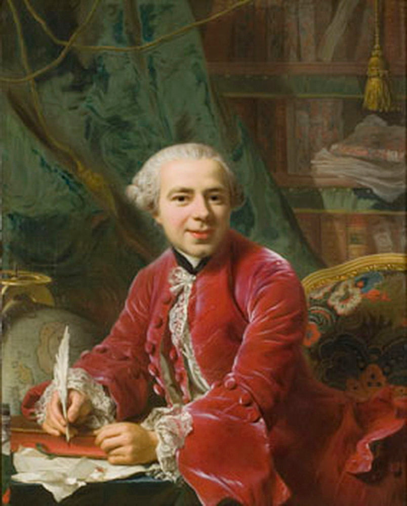 Count Fredrik Sparre, vintage artwork by Alexander Roslin, 12x8" (A4) Poster