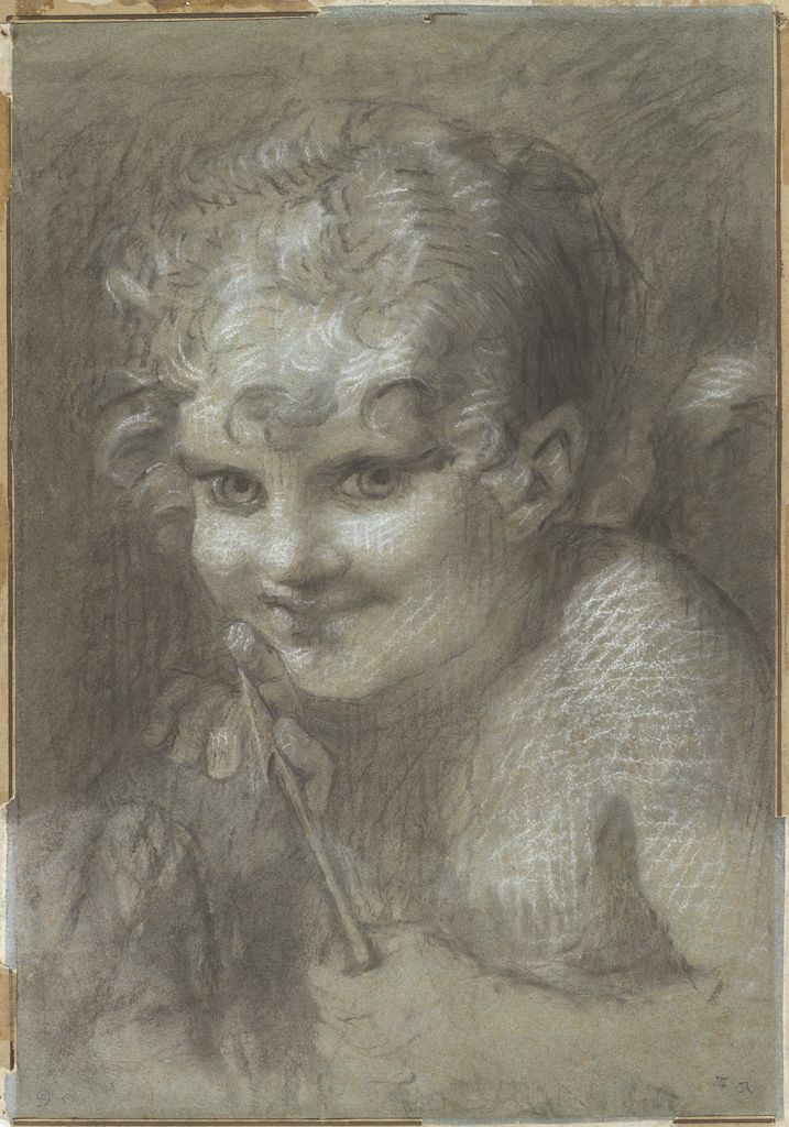 Cupid Testing His Arrow, vintage artwork by Pierre-Paul Prud'hon, 12x8" (A4) Poster
