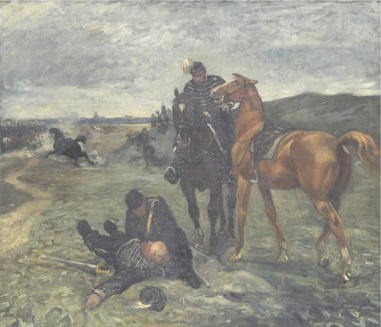 Military exercise by Karl Georg Arsenius,A3(16x12")Poster
