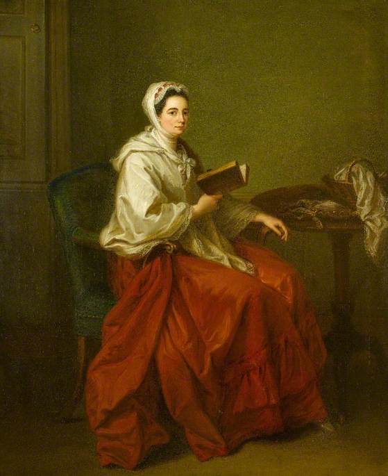 Mrs Russell, Wife of Colonel Charles Russell, vintage artwork by Angelica Kauffmann, 12x8" (A4) Poster