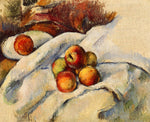 Apples on a Sheet, vintage artwork by Paul Cezanne, 12x8" (A4) Poster