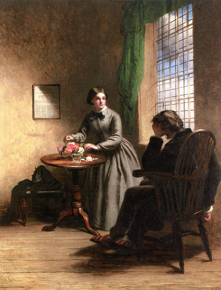 Little Dorrit, vintage artwork by William Powell Frith, A3 (16x12") Poster Print
