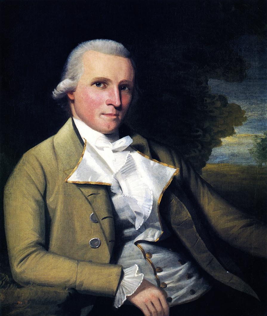 Dr. Joseph Trumbull, vintage artwork by Ralph Earl, 12x8" (A4) Poster