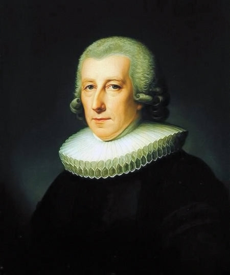 Potrait of the Hamburg pastor Bernhard Klefeker, vintage artwork by Friedrich Carl Groger, 12x8" (A4) Poster