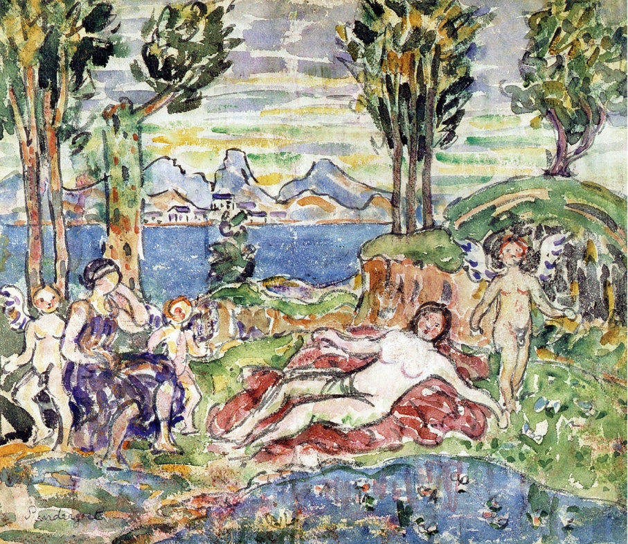 Cherubs by Maurice Prendergast,A3(16x12")Poster
