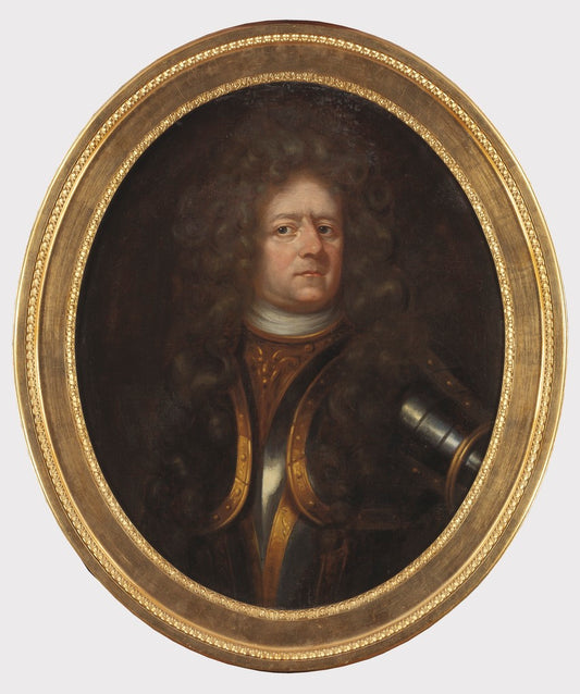 Otto Vilhelm von Königsmarck, vintage artwork by David Klocker Ehrenstrahl, 12x8" (A4) Poster