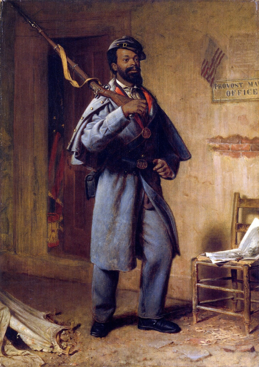 A Bit of War History: The Recruit, vintage artwork by Thomas Waterman Wood, 12x8" (A4) Poster