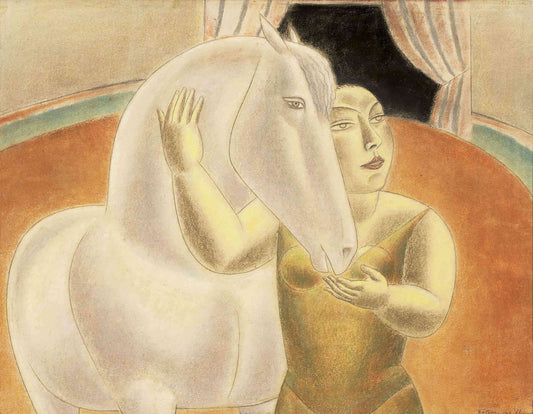 L'Écuyère, vintage artwork by Leo Gestel, 12x8" (A4) Poster