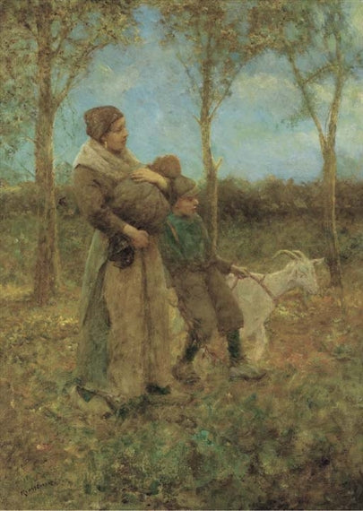 Homewards at the Close of Day, vintage artwork by Robert McGregor, 12x8" (A4) Poster